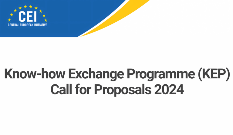 The Ministry of Foreign Affairs informs: The Central European Initiative (CEI) launches a call for proposals for co-financing projects aimed at transferring best practices from EU member states