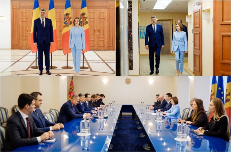 Maia Sandu at the meeting with Marcel Ciolacu: “Romania remains a reliable partner for the Republic of Moldova and for our European path”