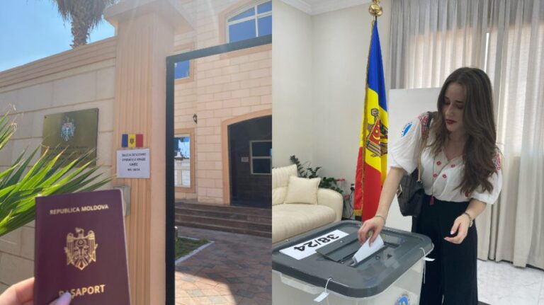 (PHOTO) From Yerevan to Abu Dhabi for the future! A Moldovan woman traveled 2000 kilometers to vote for the first time.