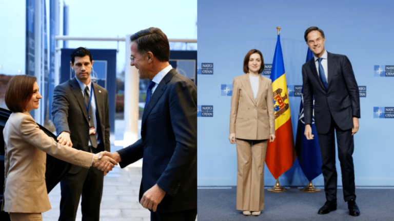 Maia Sandu, Assured by Rutte: NATO Will Continue to Support Moldova’s Defense Capacity and European Integration