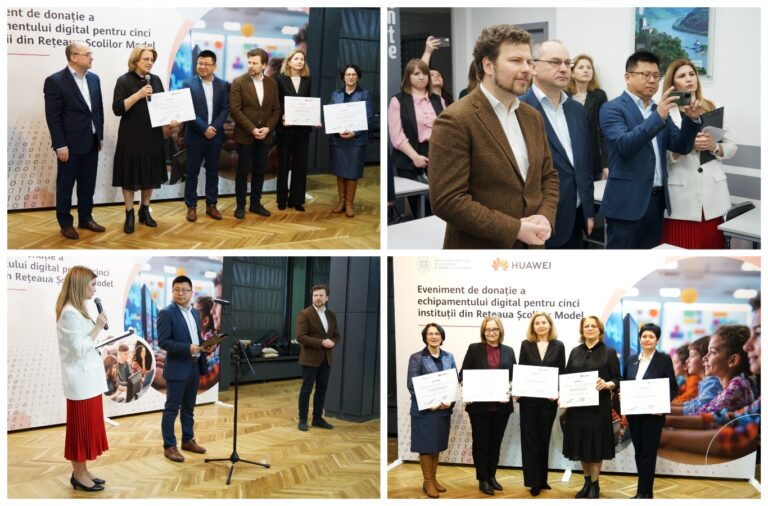 Five Moldovan educational institutions received modern interactive whiteboards, with investments exceeding 1 million lei