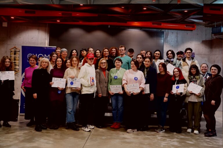 The talent of Moldovan and migrant artists celebrated by IOM at the Academy of Music, Theatre and Fine Arts