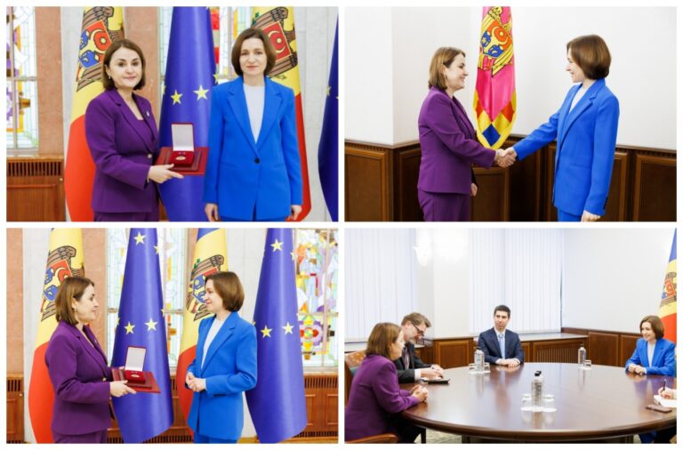 “In appreciation for supporting the Republic of Moldova.” Luminita Odobescu, decorated with the “Order of Honor”
