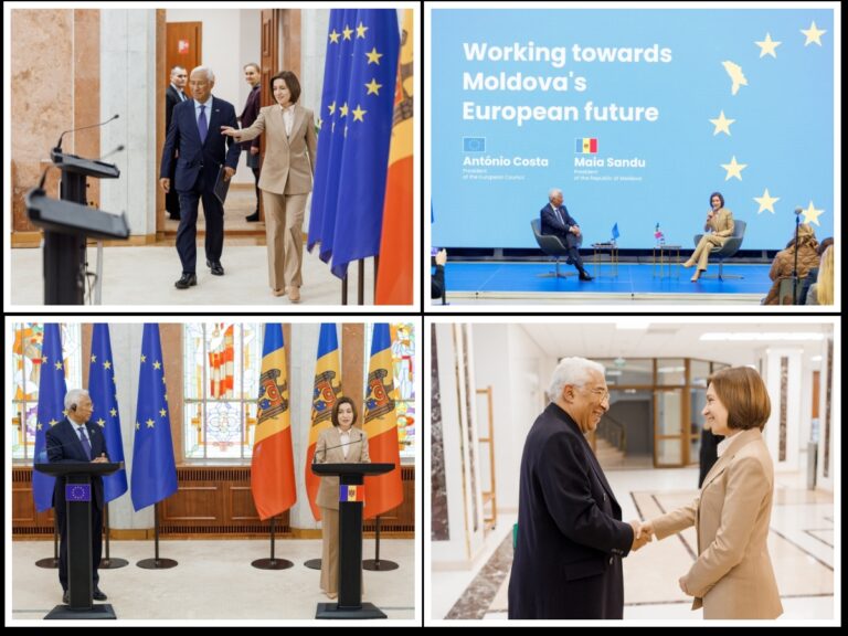 (VIDEO) The President of the European Council in Chisinau: The EU and Moldova will continue to firmly advocate for peace