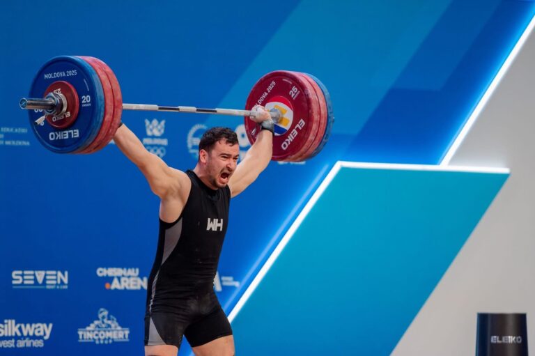 Congratulations! Marin Robu wins gold and silver at European Weightlifting Championships in Chisinau