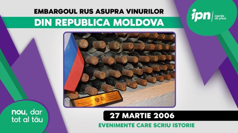 Russian embargo on Moldovan wines. History-making Events
