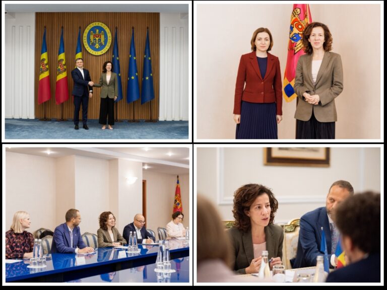 EU Commissioner Roxana Minzatu Meets Maia Sandu and Dorin Recean to Strengthen Education, Jobs, and Social Reforms