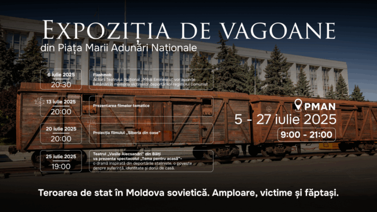 The Government Announces Launch of Railcar Exhibition “State Terror in Soviet Moldova – Scale, Victims, and Perpetrators”