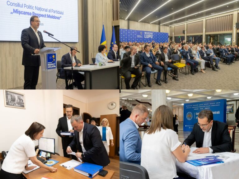 The ”Respect Moldova” submitted documents to the CEC to register for the electoral race: The list of the first 25 candidates