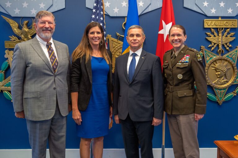 Defense Minister Anatolie Nosatii Honored in U.S. During Working Visit