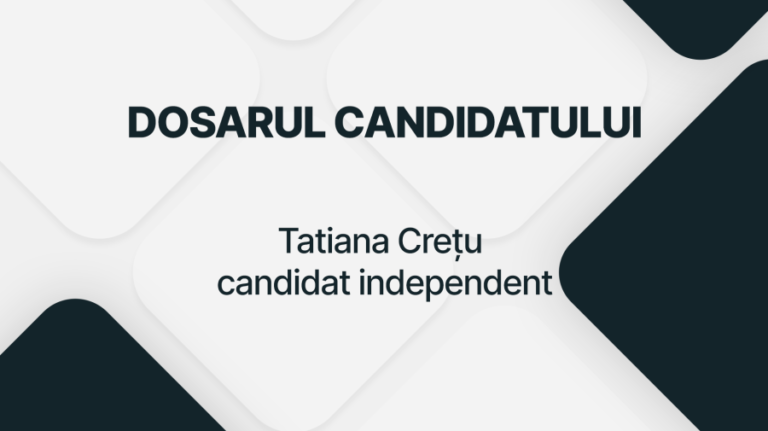Candidate’s file: Tatiana Cretu- independent candidate