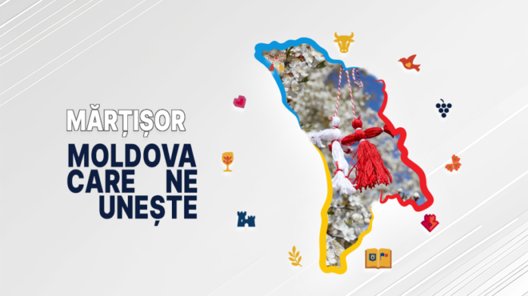 “Moldova that unites us”: white and red make a flower, the proud flower of Martisor