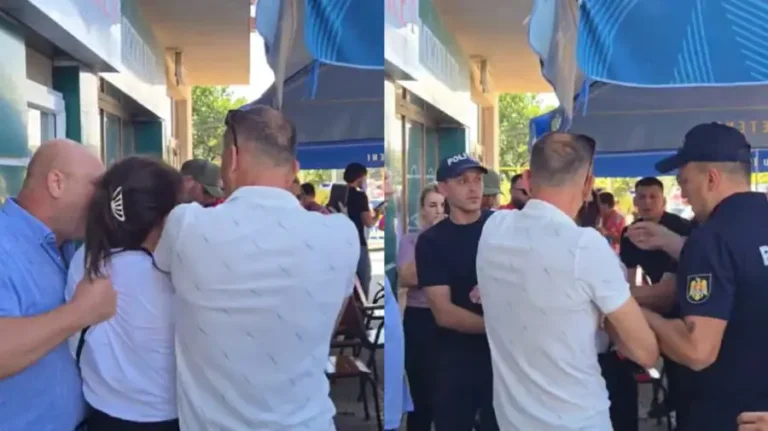 (VIDEO) Unauthorized protest in Orhei. Several Shor supporters clashed with police officers