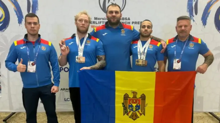 Moldova Wins Four Medals at World Powerlifting Championship for Athletes with Visual Impairments