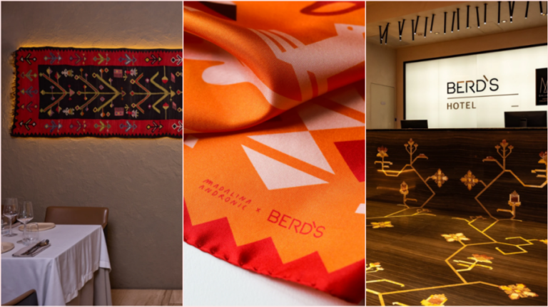 The “Tree of Life” scarf, which carries a little history within it! The BERD’S Hotel celebrates its 10th anniversary in style