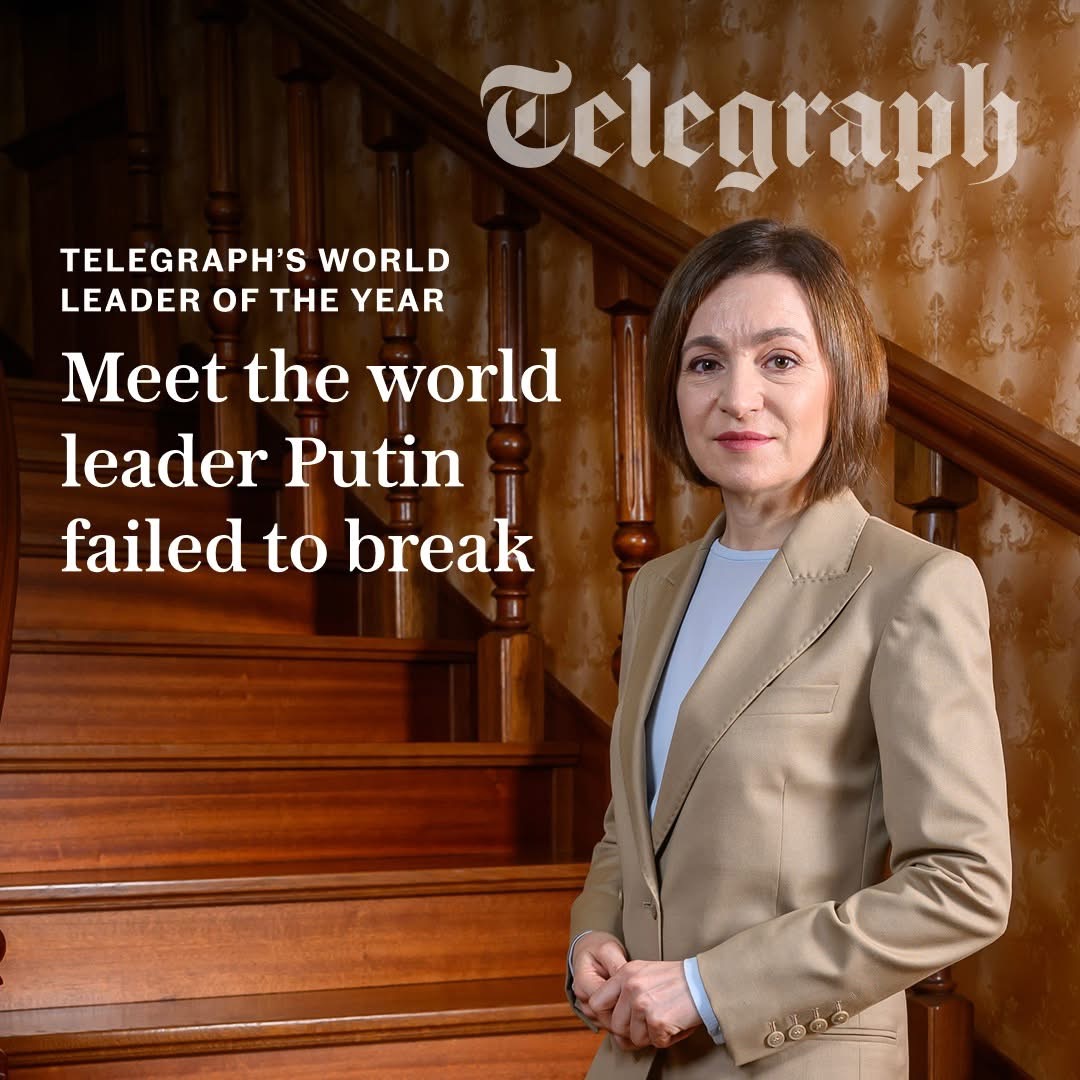 Moldovan President Maia Sandu Named World Leader of the Year by The Telegraph