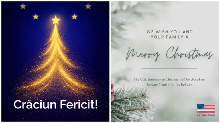 The EU and the U.S. diplomats congratulate Moldovans on Old Style Christmas