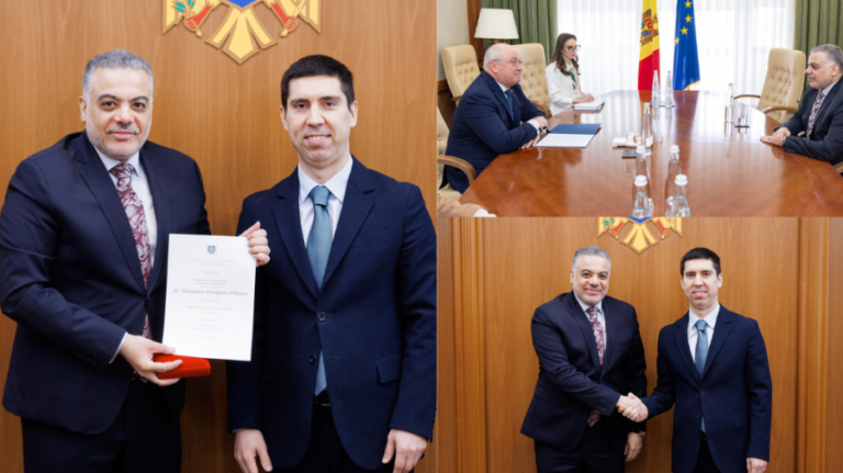 The Saudi Arabian ambassador bid farewell to Popsoi and Munteanu. He also received an award at the end of his term