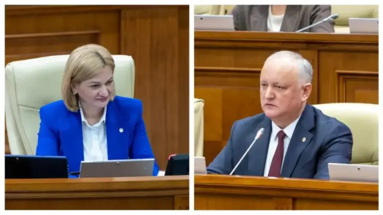 Exchange of remarks in Parliament between PSRM leader Igor Dodon and Deputy Speaker Doina Gherman over hearing the prime minister 100 days after appointment