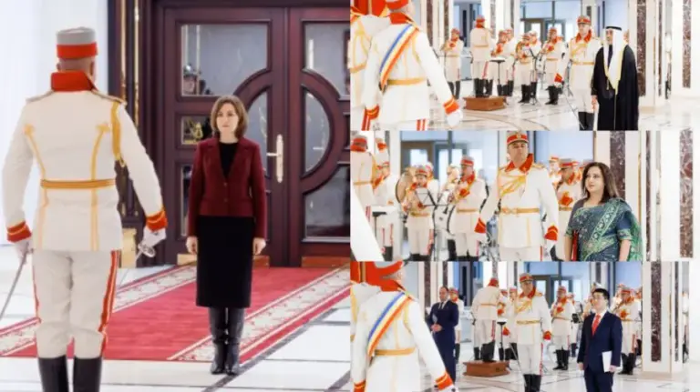 Guests at the Presidency! Maia Sandu received the credentials of nine new ambassadors