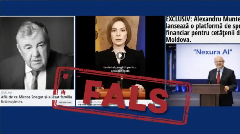 Citizens, be cautious! The CNPF warns of online fraud attempts using the names of Snegur and Sandu