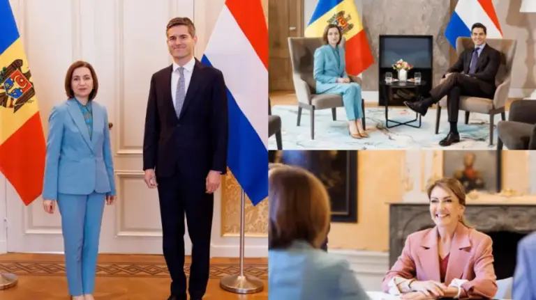 Maia Sandu, on a visit to the Netherlands: She discussed deepening the bilateral partnership with officials