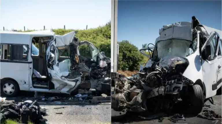A minibus registered in Moldova was involved in a serious accident in Hungary: Eight people died
