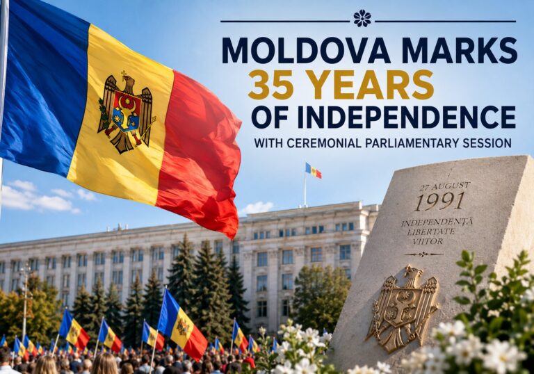 Moldova Marks 35 Years of Independence with Ceremonial Parliamentary Session