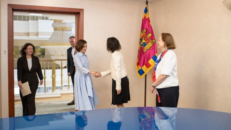 EU Commissioner Hadja Lahbib Meets Maia Sandu to Discuss Moldova’s European Reforms