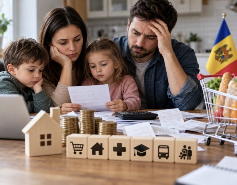 Moldovan Family of Four Needs Nearly 68,000 Lei a Month for Decent Living, Study Finds
