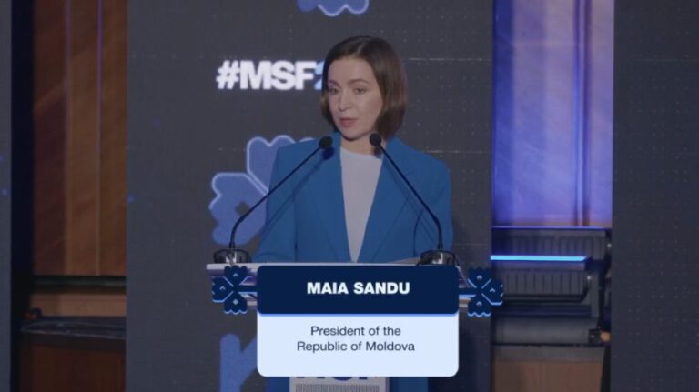 Maia Sandu Says Moldova Ready to Receive Ukrainians if Winter Is Difficult